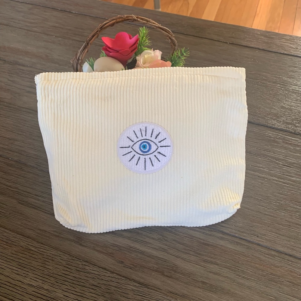Corduroy Cosmetic Pouch with Eye Patch 
9”x 7 1/2” 6 available specify color - Picture 6 of 13
